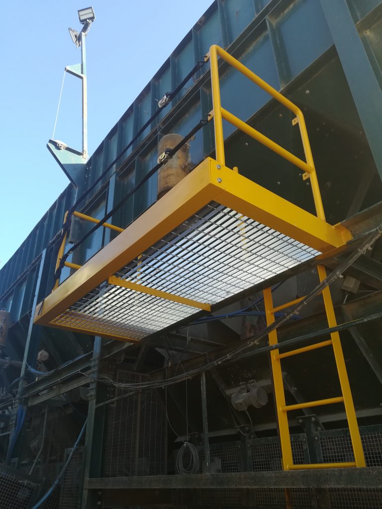 Railing ladder industrial balcony