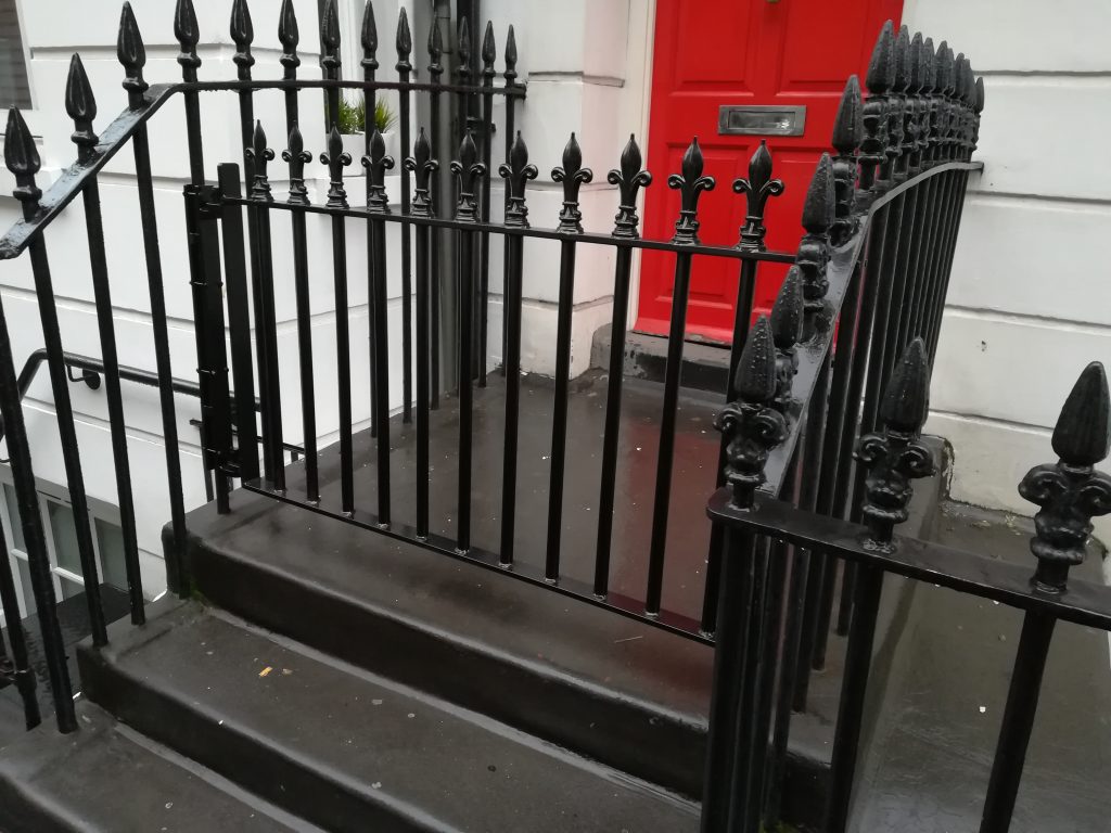 Wrought iron fencing and gate lLondon