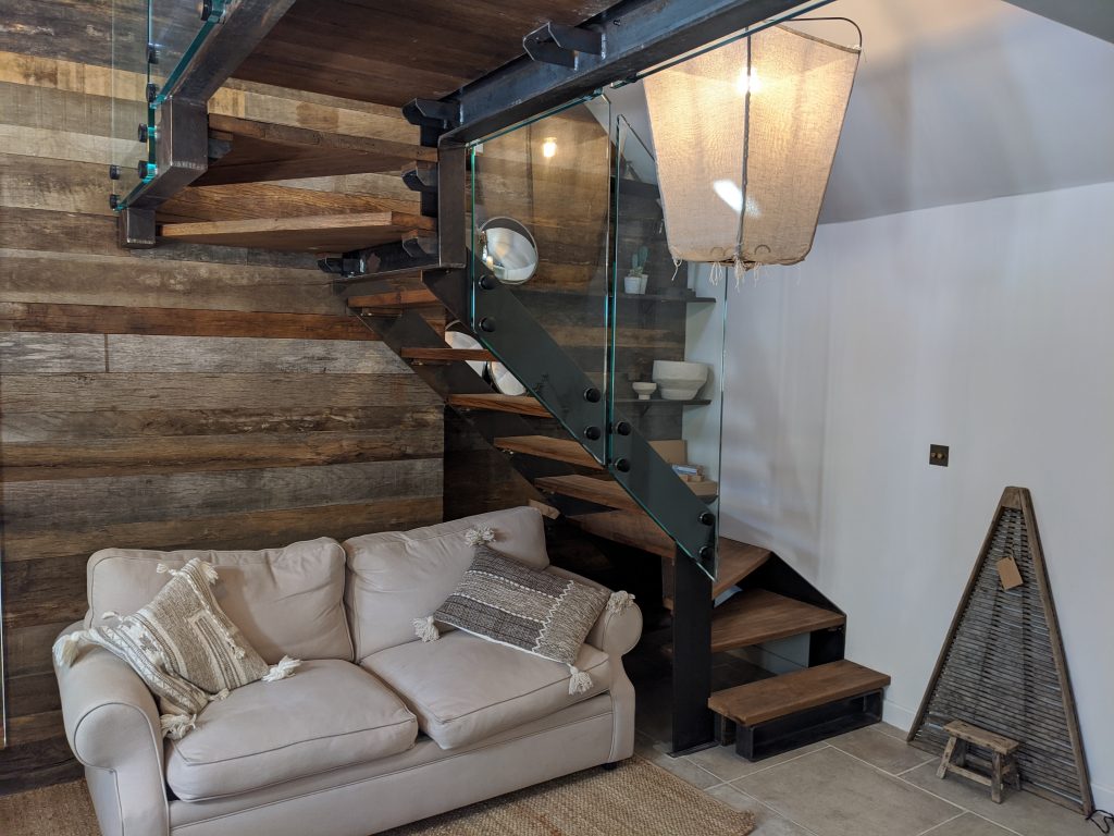 Bespoke wooden stair ground floor